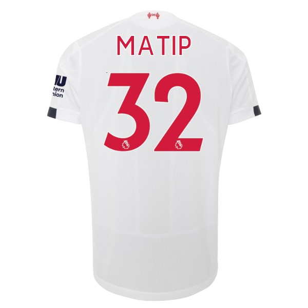 Trikot Liverpool NO.32 Matip Auswarts 2019-20 Weiß Fussballtrikots Günstig